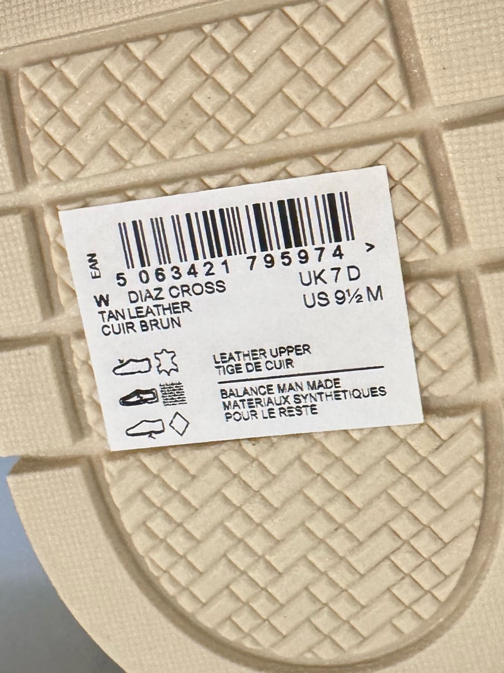 Clarks Collection Leather Heeled Sandals -Diaz Cross Size 9.5 Tan NIB - Picture 5 of 11